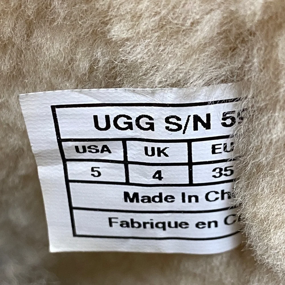 UGG Bailey Button II Women’s Suede Boots “Chesnut” Size 5
